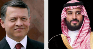ولي العهد يبحث مع ملك الأردن هاتفيًا التطورات الإقليمية وسبل توحيد الجهود لتحقيق الاستقرار#ولي #العهد #يبحث #مع #ملك #الأردن #هاتفيا #التطورات #الإقليمية #وسبل #توحيد #الجهود #لتحقيق #الاستقرار