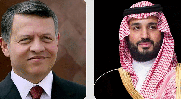 ولي العهد يبحث مع ملك الأردن هاتفيًا التطورات الإقليمية وسبل توحيد الجهود لتحقيق الاستقرار#ولي #العهد #يبحث #مع #ملك #الأردن #هاتفيا #التطورات #الإقليمية #وسبل #توحيد #الجهود #لتحقيق #الاستقرار