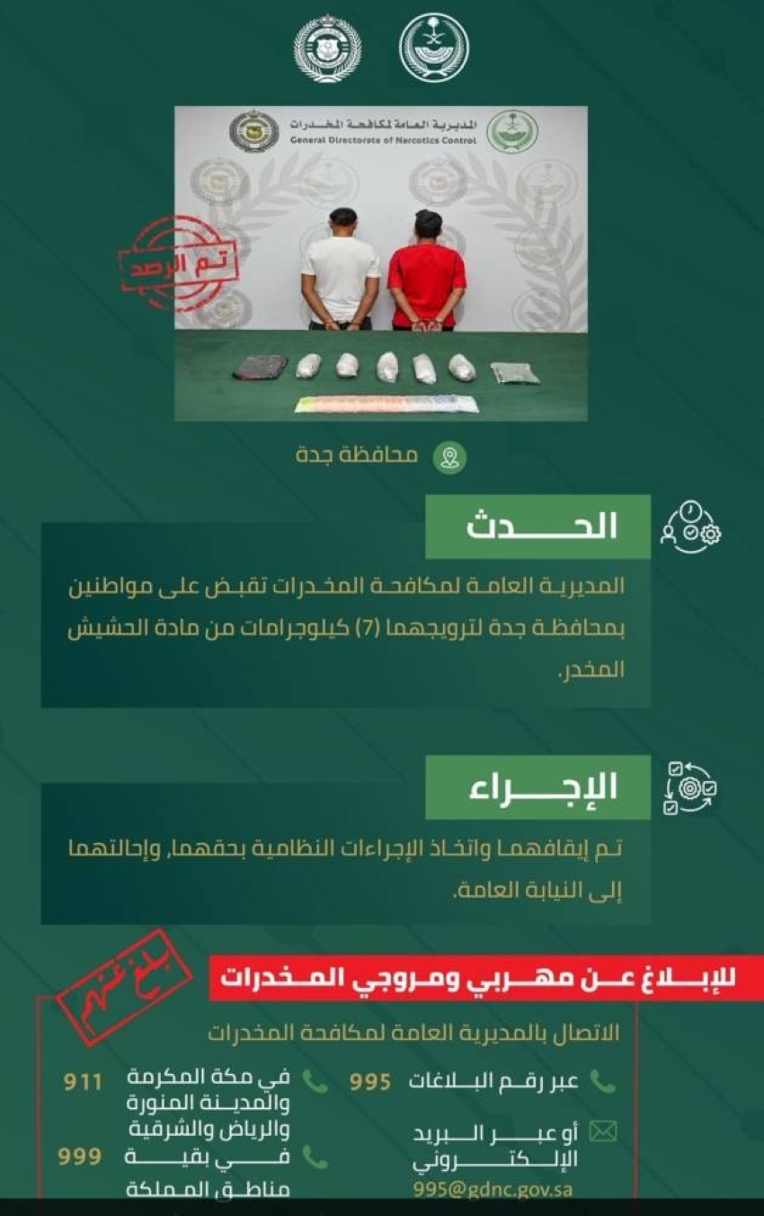 مخدرات جدة تقبض على مواطنين لترويجهما الحشيش المخدر#مخدرات #جدة #تقبض #على #مواطنين #لترويجهما #الحشيش #المخدر