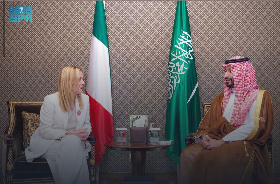 ولي العهد يلتقي رئيسة وزراء إيطاليا#ولي #العهد #يلتقي #رئيسة #وزراء #إيطاليا