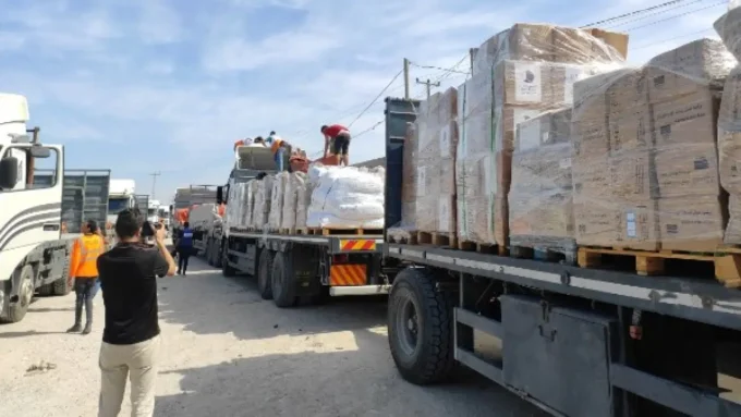 القافلة رقم 116.. تحرك مصري جديد يكسر حاجز الصمت على حدود غزة#القافلة #رقم #تحرك #مصري #جديد #يكسر #حاجز #الصمت #على #حدود #غزة