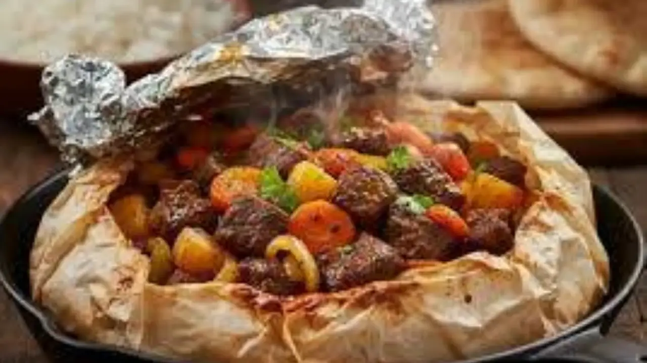 بـ«نص كيلو بس».. طريقة عمل ورقة لحمة بالخضار في الفرن#بـنص #كيلو #بس. #طريقة #عمل #ورقة #لحمة #بالخضار #في #الفرن