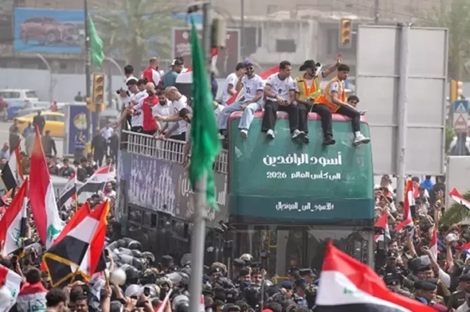 احتفالات تاريخية في بغداد بعد تأهل منتخب العراق إلى كأس العالم 2026 – كل الكورة#احتفالات #تاريخية #في #بغداد #بعد #تأهل #منتخب #العراق #إلى #كأس #العالم #كل #الكورة